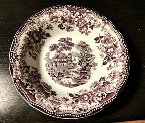 Royal Staffordshire Clarice Cliff Tonquin (Plum) Vegetable Bowl 8" Round England - Picture 1 of 2