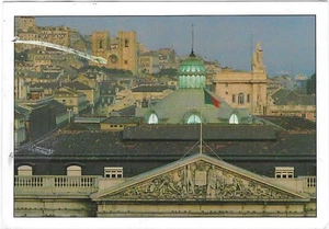 Portugal Chrome Postcard Lisbon Partial View Town Hall and Cathedral - Picture 1 of 2