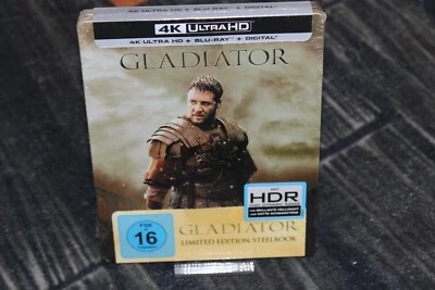 Gladiator - Steelbook (4K Ultra HD + Blu-ray) (Russell Crowe) Geprägt - NEU!! - Bild 1 von 2