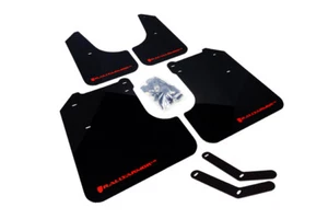 FOR 2008-2010 SUBARU IMPREZA / WRX RALLY ARMOR RALLYARMOR UR MUD FLAPS BLACK/RED - Picture 1 of 2
