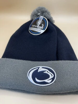 Penn State University Hombre’s Gorro Invierno Sombrero NCAA Azul y Gris Nuevo Foto 1 de 3