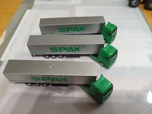 Man TG 460 SZ Truck & Trailer Unit Spax.com Decals 1:87 Scale Rare X3 Units - Picture 1 of 22