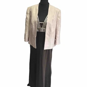 Jacques Vert UK 18 Sakko & 100% Seide M&S UK 16 Kleid Mutter Hochzeit Anlass - Bild 1 von 24