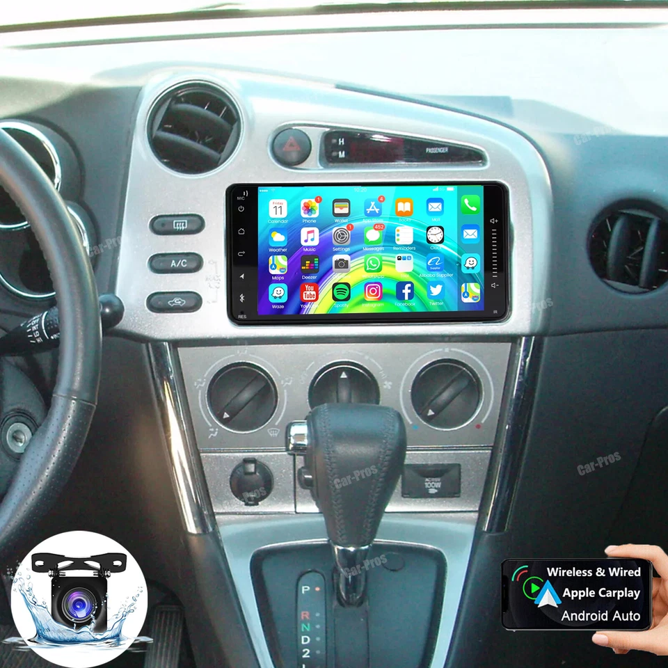 Для Toyota Matrix 2003-2008 7» Apple CarPlay Android 13 автомобильное радио GPS RDS WIFI - Изображение 1 из 4