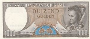 Suriname banknote 1000 gulden (1963) P-124   UNC