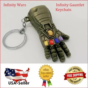 Schlüsselanhänger Marvel Avengers Infinity Handschuh Infinity Wars Bronze Metall - Bild 1 von 11