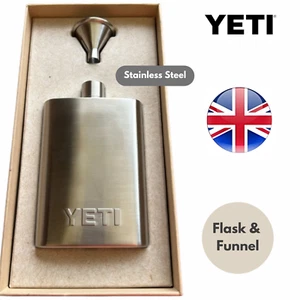 Yeti 7 Unzen Edelstahl Kolben & Trichter Auslaufsicher Ideal für Outdoor-Abenteuer - Bild 1 von 5