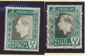 South Africa Stamps Scott #74a To 74b, Used, #74a Is Mint Hinged - Picture 1 of 1