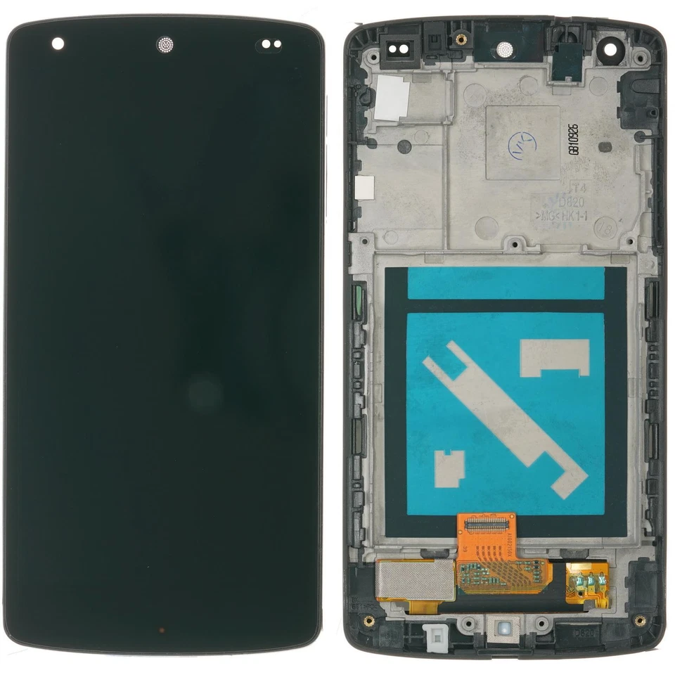 Display originale LG Google Nexus 5 D820 D821 LCD touchscreen vetro nero - Immagine 1 di 1