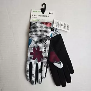 Guantes forradores Burton Kids Touch N Go talla mediana/10 semitono floral pantalla táctil - Imagen 1 de 4