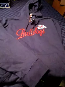 NWT FRESNO STATE BULLODGS WOMENS HOODED SWEATSHIRT NAVY BLUE 4XL - Picture 1 of 2