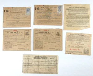 1942 War Ration Books 1 2 3 and Sugar Purchase Certificate Office Of Price Adm. - Picture 1 of 16