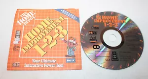 The Home Depot Home Improvement 1-2-3 PC CD 1995 V 1.0 Windows & Mac Multicom - Picture 1 of 1