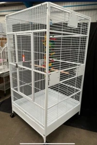 Parrot-Supplies Chicago XL Ara Papageienkäfig - Weiß, riesiger Ara Papageienkäfig. - Bild 1 von 7