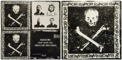 Rancid 2004 Hellcat Records 2 sided promotional poster Excellent New old stock - Image 1 of 3