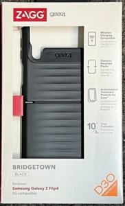Lot of 100 ZAGG Gear4 Bridgetown Case For Samsung Galaxy Z Flip 4 Black - Picture 1 of 6