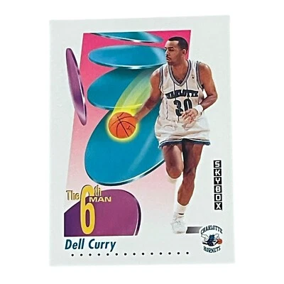 1991-92 SkyBox #434 Dell Curry Charlotte Hornets NBA Basketball Card - Image 1 of 2