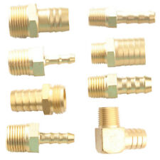 1/8'' 1/4'' 3/8'' 1/2" NPT To 4mm 6mm 8mm Barbed Brass Hose Barb Thread Pipe