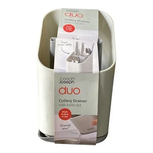 Joseph Joseph Duo Scolaposate con Fessura per Coltelli Grigio Chiaro - Foto 1 di 5