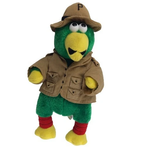 Pittsburgh Pirates Plush Parrot 12" Plush Reporter HTF Baseball Highmark Cover