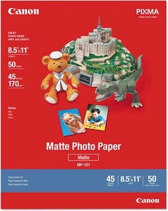 Papel fotográfico mate Canon - 8,5"x11", 50 hojas - Imagen 1 de 2