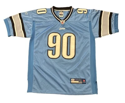 Camiseta deportiva de los Detroit Lions Suh para hombre talla 48 azul Reebok Foto 1 de 4