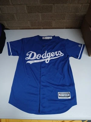 Los Angeles Dodgers MLB Majestic Cool Base Jersey Blue Corey Seager #5 Youth M - Image 1 of 4