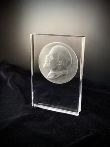 Seltener Vintage Tisch Souvenir Lenin Glas UdSSR Propaganda 60er Jahre - Bild 1 von 10