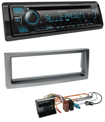 Kenwood Bluetooth USB CD MP3 DAB Autoradio für Citroen C5 Peugeot 407 ab 04 grau - Bild 1 von 4