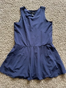 Athleta Girl School Day Dress Size L 12 Navy Blue - Picture 1 of 3