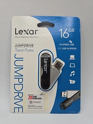 Lexar 16GB Hi-Speed USB JumpDrive Twist Turn Flash Drive Pink New - Image 1 of 2