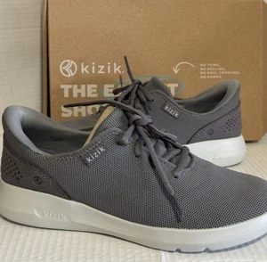 KIZIK UNISEX MADRID ECO-KNIT SNEAKERS Smoke Gray M/6.5 W/8 NIB - Picture 1 of 5