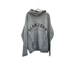 Vintage Sean John Grey Spell Out Hoodie - Picture 1 of 7