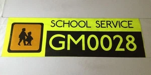 Rainham Bus Blind 97(42") School Service GM0028 - Picture 1 of 1