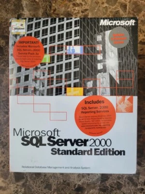 NEW SEALED Microsoft SQL Server 2000 Standard Edition One (1) Processor License - Image 1 of 4