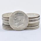 1964 Kennedy Half Dollar $10 Face 90% Silver Roll 20 Coin Bulk Lot Collection