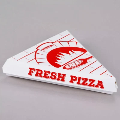 180 Choice XL Clay Coated Clamshell Pizza Slice Box To Go Take Out Commerical - Image 1 of 4