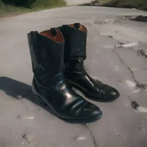 Vintage Red Wing Men's Boots, Black Leather Pull On Size 9 B 11354 1477 🔥 - Picture 1 of 17
