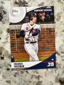 2022 TOPPS SERIE 2 SIGNIFICATIVA STATISTICA CARD BRAVES FREDDIE FREEMAN #SS-9 - Foto 1 di 1