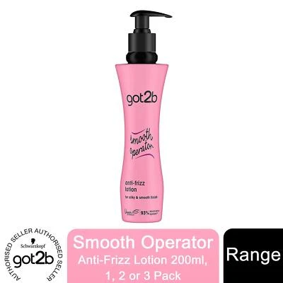 Schwarzkopf Got2b Smooth Operator Anti-Frizz Hair Lotion, 200ml