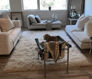 THE THICKEST FLOKATI RUG MADE | ULTRA-PLUSH 4.5" WOOL PILE | EXCELLENT QUALITY - Picture 1 of 14