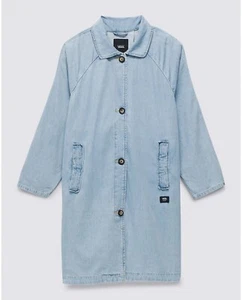 Nueva chaqueta vaquera para mujer Vans Skate Mac ligera lavada a la piedra talla pequeña - Imagen 1 de 3