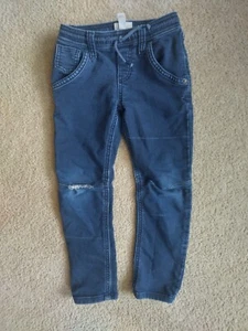 Girls size 6 6x Small Cat and Jack Dark Denim Skinny Jeans Distressed Wash Blue - Picture 1 of 3