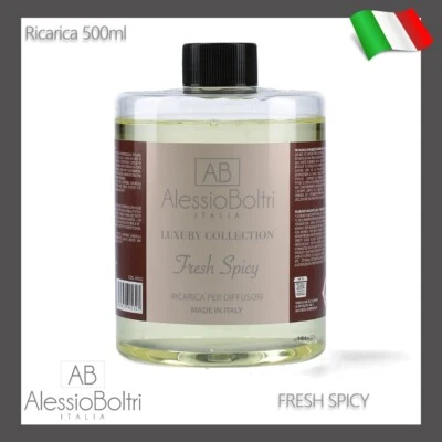RICARICA PROFUMO AMBIENTE CASA PER DIFFUSORI BASTONCINI 500ML FRESH SPICY - Immagine 1 di 3