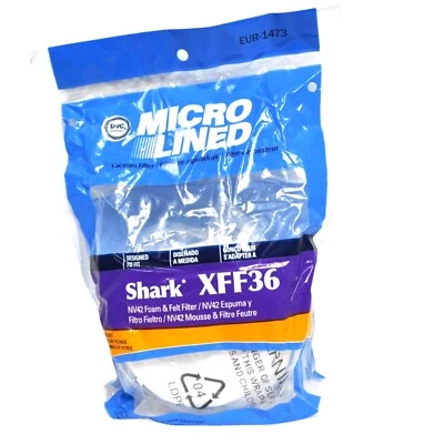 DVC Vacuum Filter Kit Designed To Fit Shark Style XFF36 Upright Vacuums NV42 - Image 1 of 2