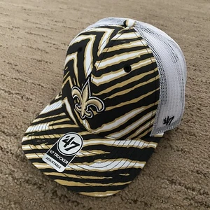 New Orleans Saints 47’ Marke Zubaz gold weiß schwarz Zebra Truckermütze Einheitsgröße - Bild 1 von 8
