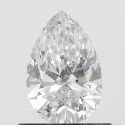 0.63ct Pear Cut Lab-grown Diamond IGI Certified D Colour VS1 Clarity - Image 1 of 4