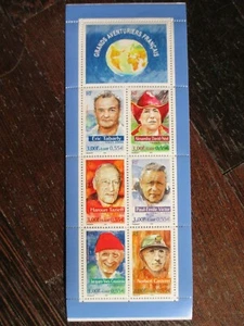 CARNET DE 6 TIMBRES PERSONNAGES CELEBRES GRANDS AVENTURIERS BC3348 2000 NEUF - Imagen 1 de 2