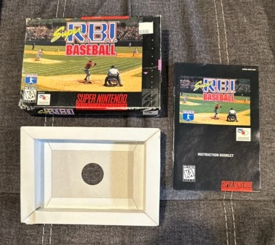 Super RBI Baseball Super Nintendo SNES ~ Original Box & Manual Only! No Game! - Image 1 of 4