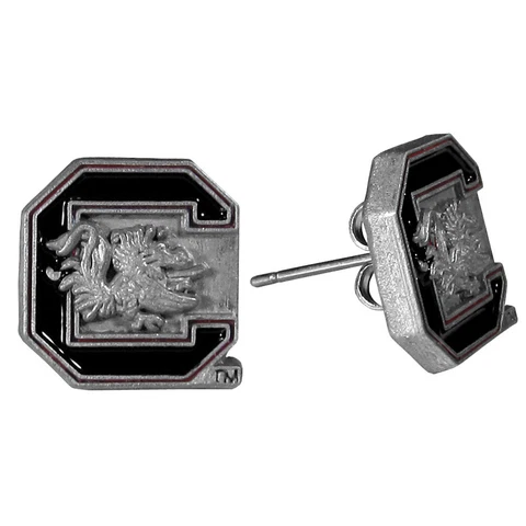 South Carolina Gamecocks Stud Earrings Hypoallergenic NCAA Licensed Cover